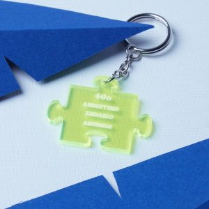 Σχολικό αναμνηστικό μπρελόκ αποφοίτησης από πράσινο φλούο πλέξιγκλας